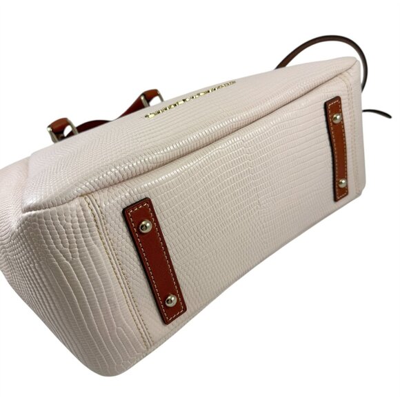 Dooney & Bourke Bag Purse Tote & DB Bone Blush Lizard Top Handle Crossbody - Picture 9 of 13